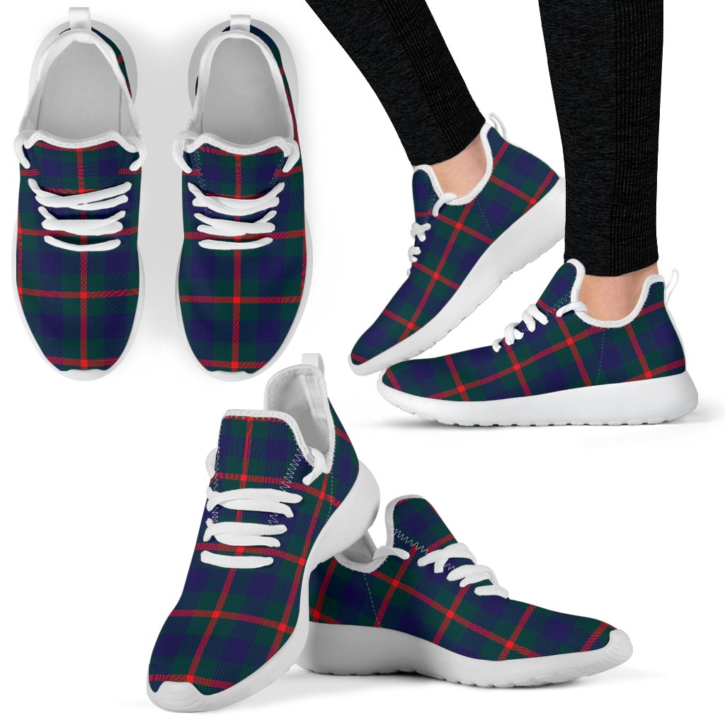 Agnew Family Modern Tartan Mesh Knit Sneakers