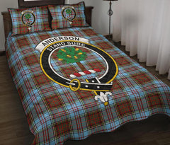 Anderson Ancient Tartan Crest Quilt Bed Set