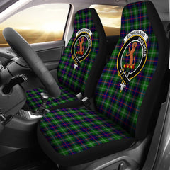 Sutherland Tartan Crest Car Seat Cover