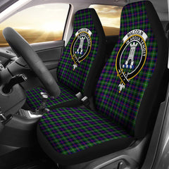 Malcolm (MacCallum) Modern Tartan Crest Car Seat Cover