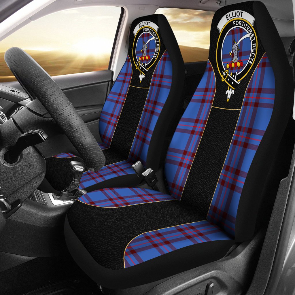 Elliot Tartan Crest Car Seat Cover