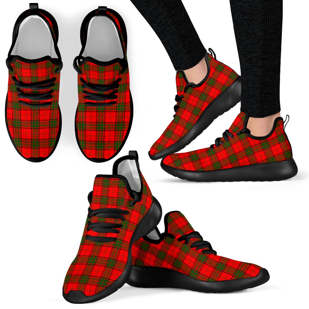 Adair Family Tartan Mesh Knit Sneakers