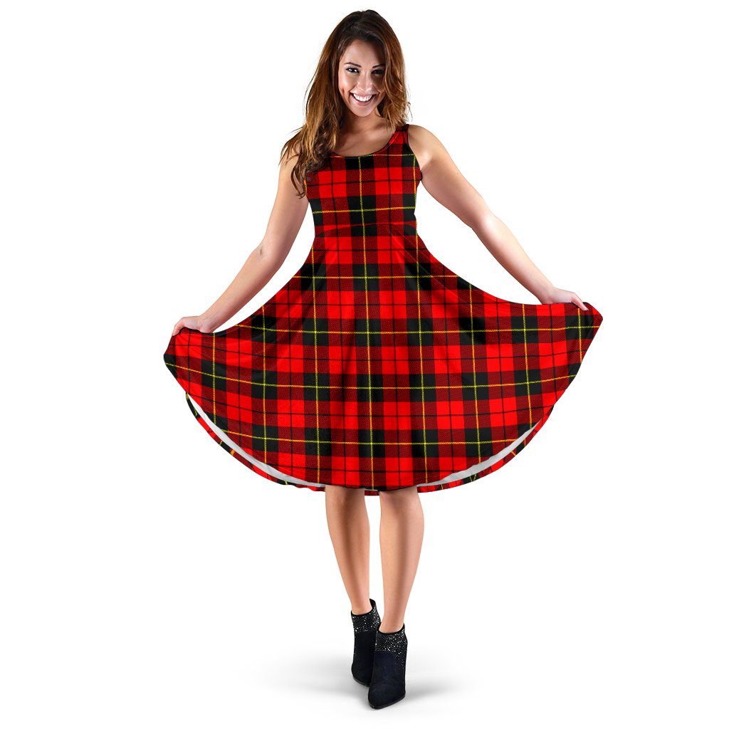 Wallace Hunting - Red Tartan Midi Dress