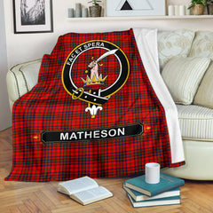 Matheson Family Tartan Crest Blankets