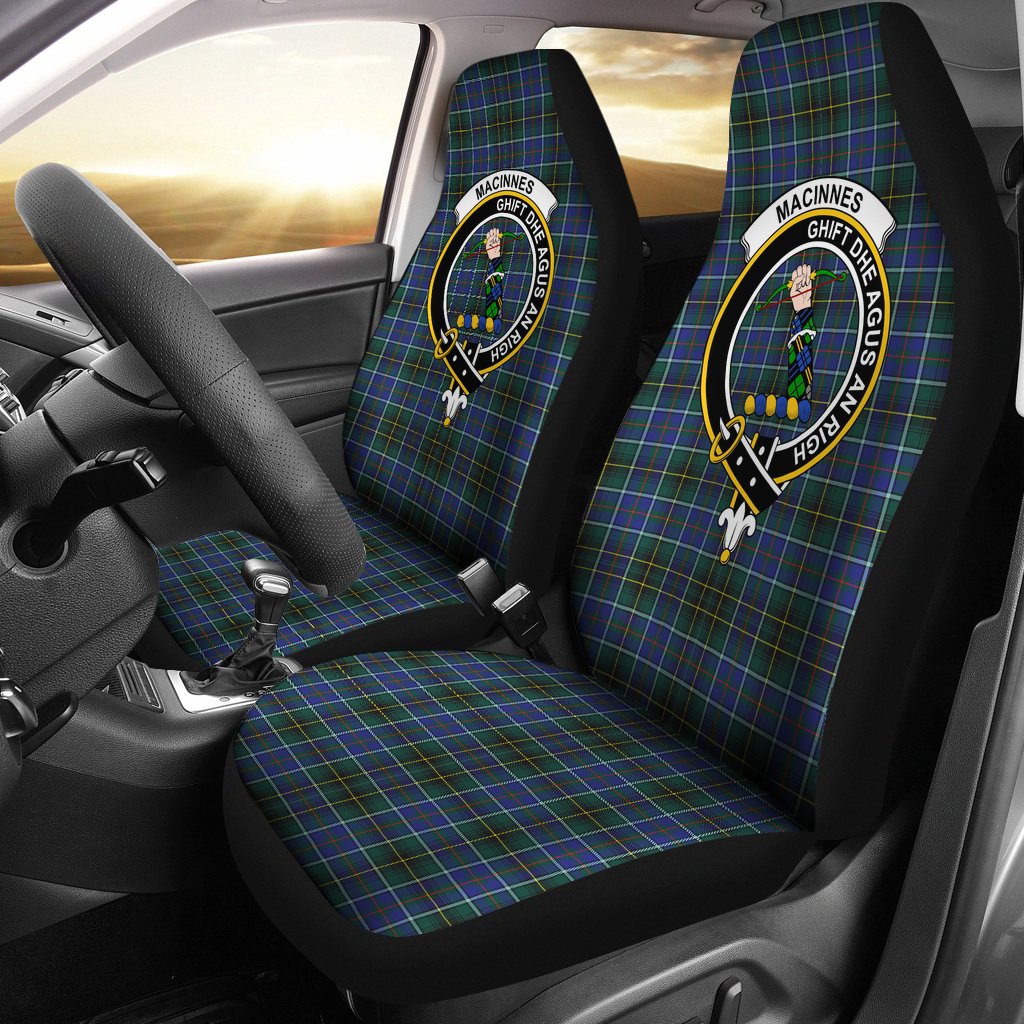 MacInnes Modern Tartan Crest Car Seat Cover