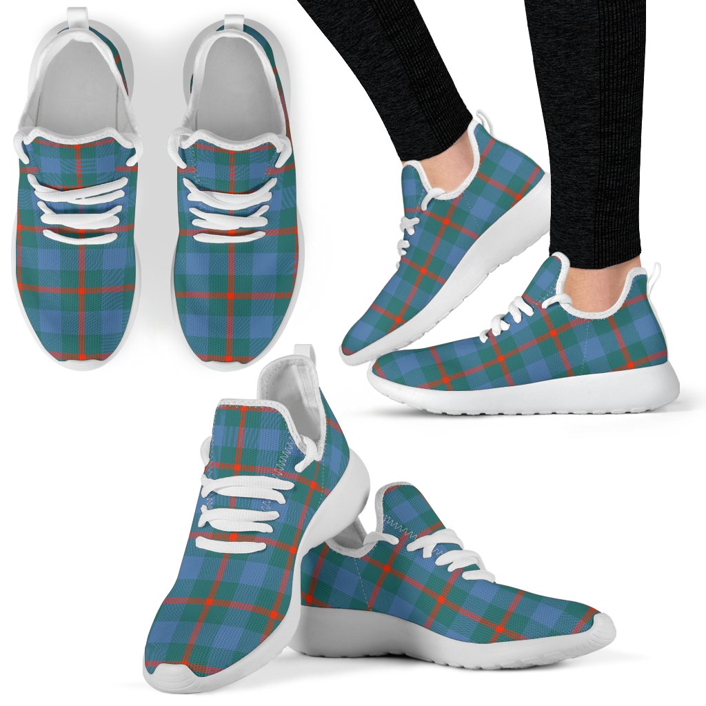 Agnew Ancient Family Tartan Mesh Knit Sneakers