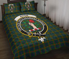 Aiton Tartan Crest Quilt Bed Set