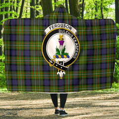 Ferguson Family Tartan Crest Hooded Blanket