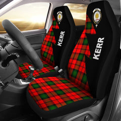 Kerr Tartan Crest Flash Style Car Seat Cover