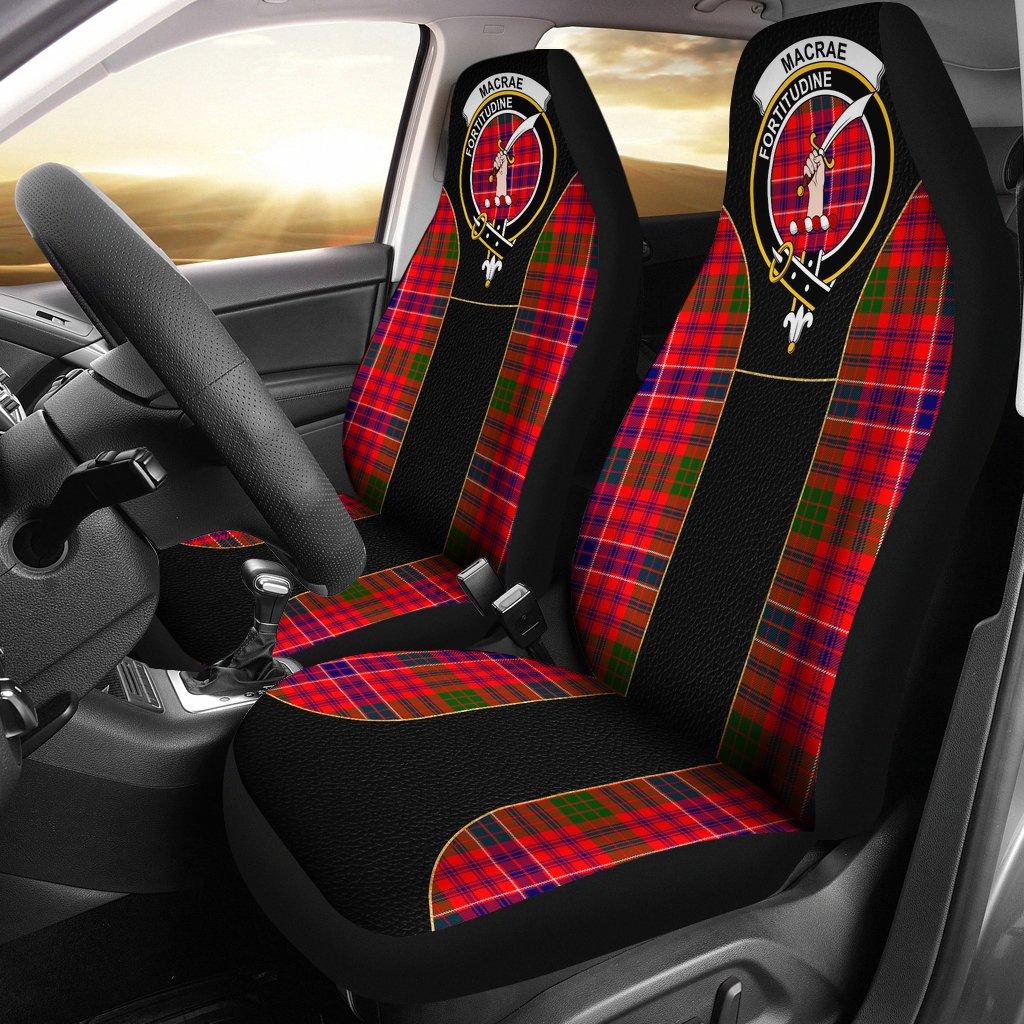 MacRae Tartan Crest Car Seat Cover