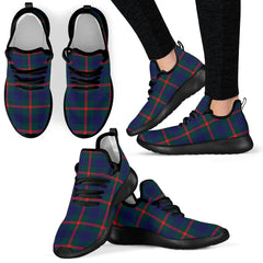 Agnew Family Modern Tartan Mesh Knit Sneakers