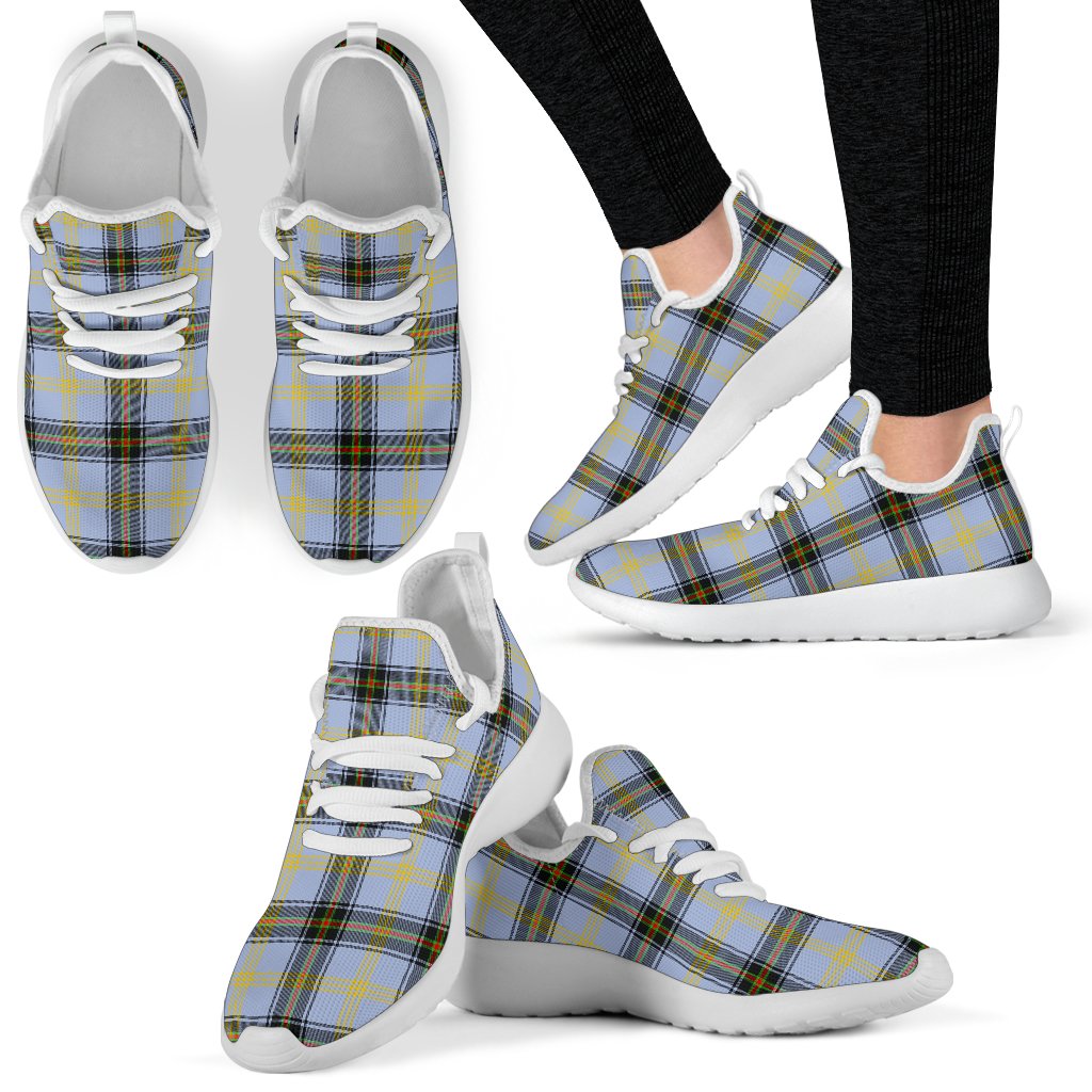 Bell of the Borders Tartan Mesh Knit Sneakers