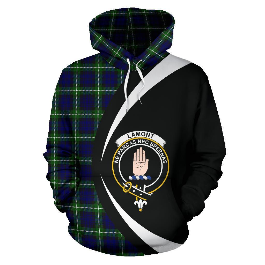 Lamont Modern Tartan Crest Hoodie - Circle Style
