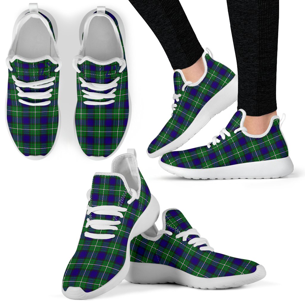 Alexander Family Tartan Mesh Knit Sneakers