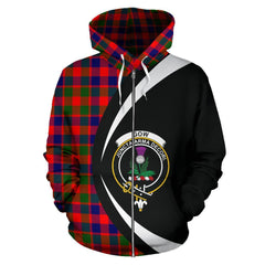 Gow Modern Tartan Crest Zipper Hoodie - Circle Style