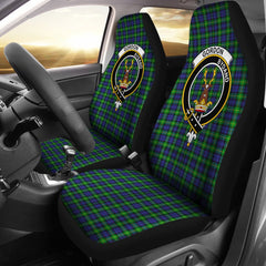 Gordon Modern Tartan Crest Car Seat Cover