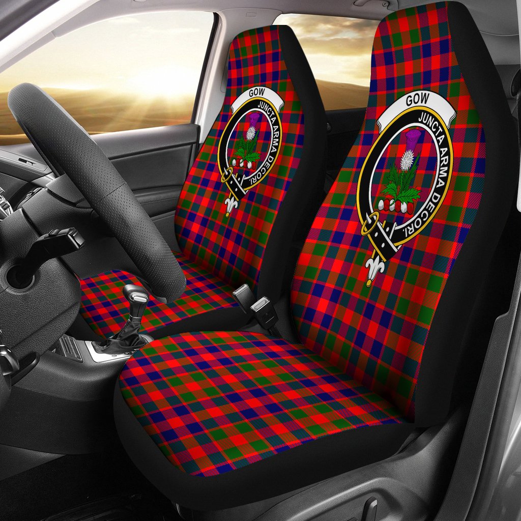 Gow Of Skeoch Tartan Crest Car seat cover