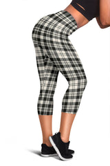 Scott Black & White Ancient Tartan Capris Leggings