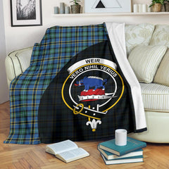 Weir Ancient Tartan Crest Blanket Wave Style