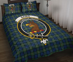 Baird Ancient Tartan Crest Quilt Bed Set