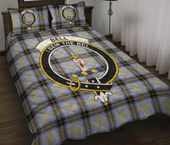 Bell of the Borders Tartan Crest Circle Style Quilt Bed Set