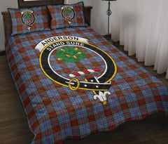 Anderson Modern Tartan Crest Quilt Bed Set