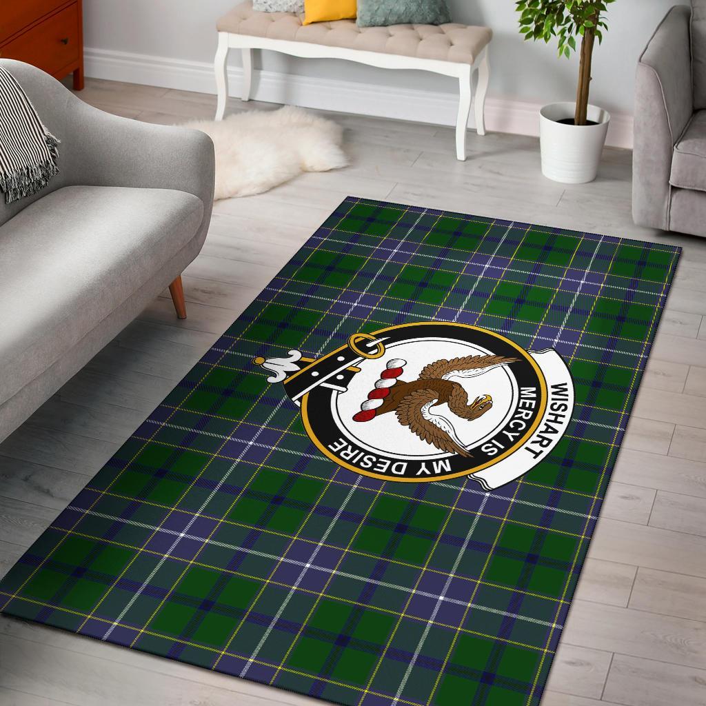 Wishart Tartan Crest Area Rug