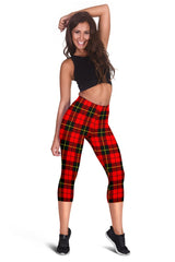 Wallace Hunting - Red Tartan Capris Leggings