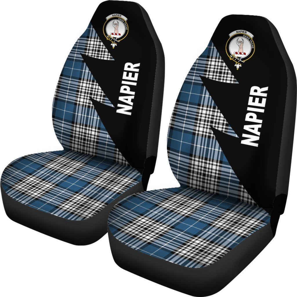 Napier Tartan Crest Flash Style Car Seat Cover