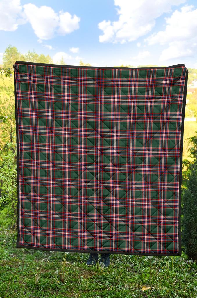 MacFarlane Hunting Modern Tartan Crest Quilt