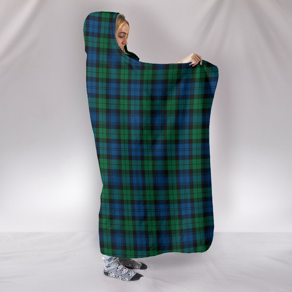 Blackwatch Ancient Tartan Hooded Blanket