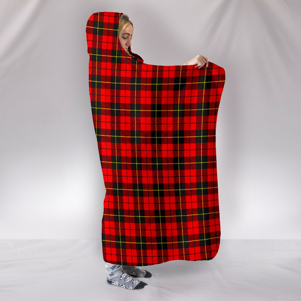 Wallace Hunting - Red Tartan Hooded Blanket