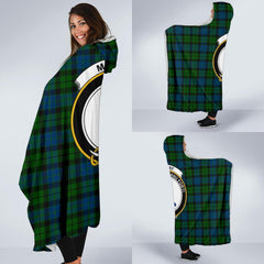 MacKay Modern Tartan Crest Hooded Blanket