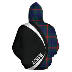 Agnew Modern Tartan Crest Zipper Hoodie - Circle Style