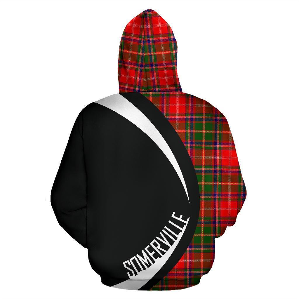 Somerville Modern Tartan Crest Hoodie - Circle Style