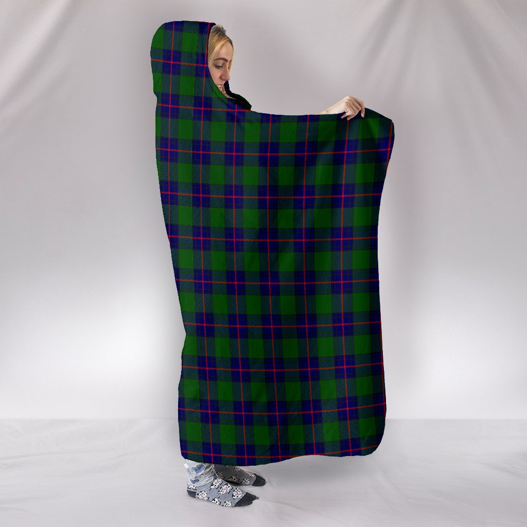 Shaw Modern Tartan Hooded Blanket