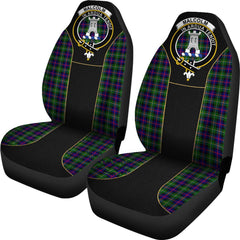 Malcolm (MacCallum) Tartan Crest Car Seat Cover Special Version