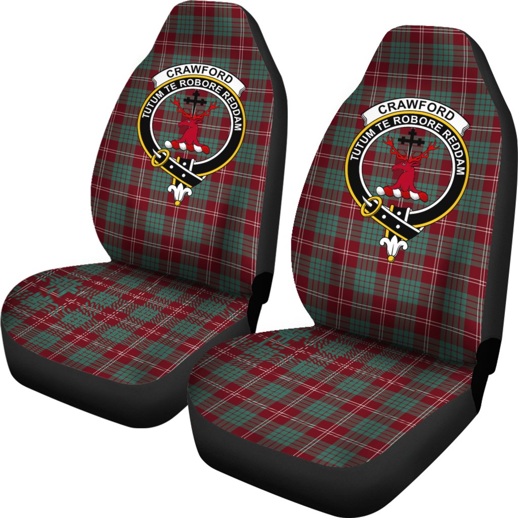 Crawford Tartan Crest Car Seat Cover