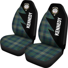 Kennedy Tartan Crest Car Seat Cover