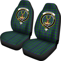 Gordon Modern Tartan Crest Car Seat Cover