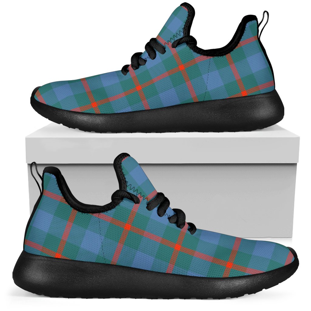 Agnew Ancient Family Tartan Mesh Knit Sneakers