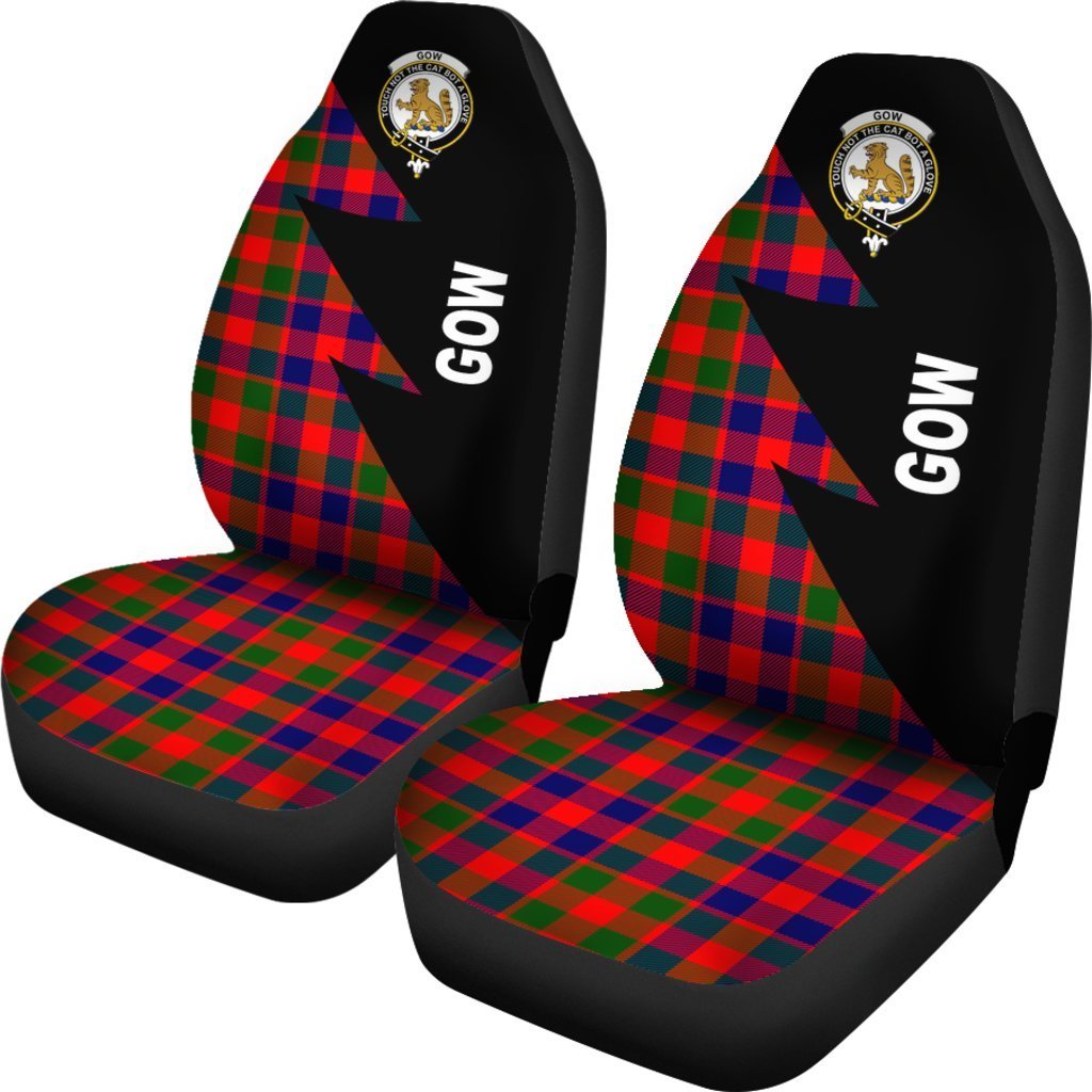 Gow or McGouan Tartan Crest Car seat cover