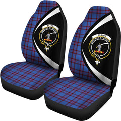 Elliot Modern Tartan Crest Circle Car Seat Cover