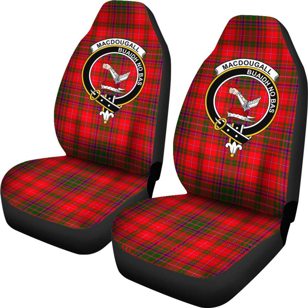 Macdougall Family Modern Tartan Crest Car Seat Cover