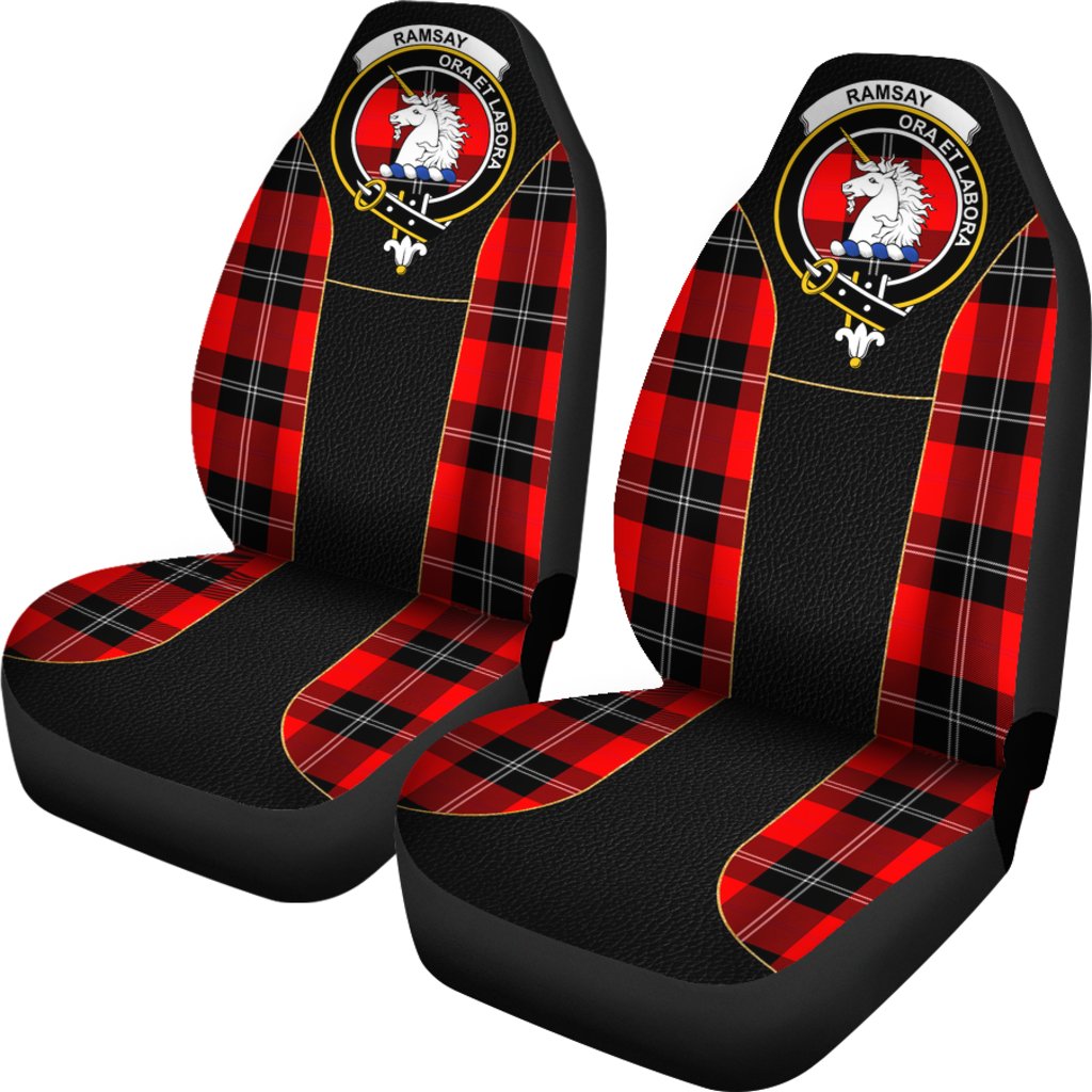 Ramsay Modern Tartan Crest Car seat cover