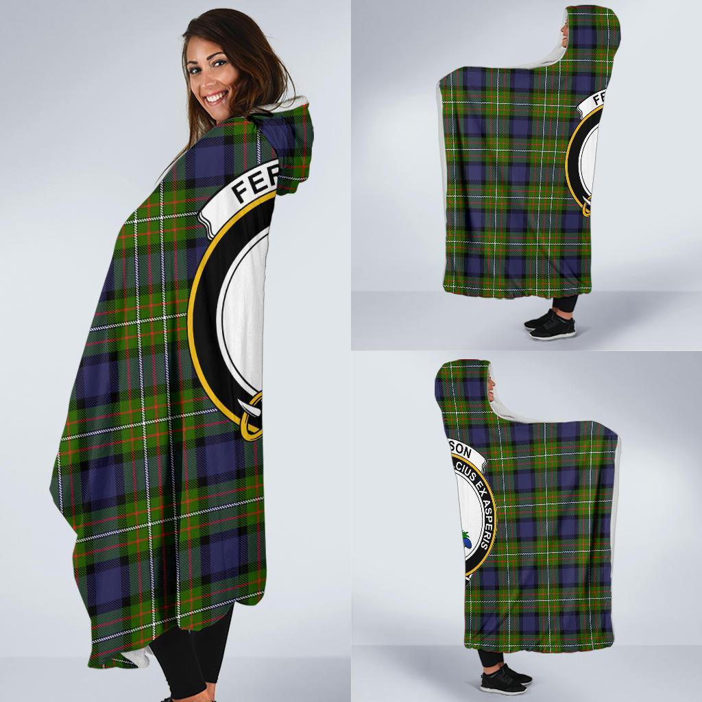 Ferguson Family Tartan Crest Hooded Blanket