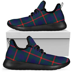 Agnew Family Modern Tartan Mesh Knit Sneakers