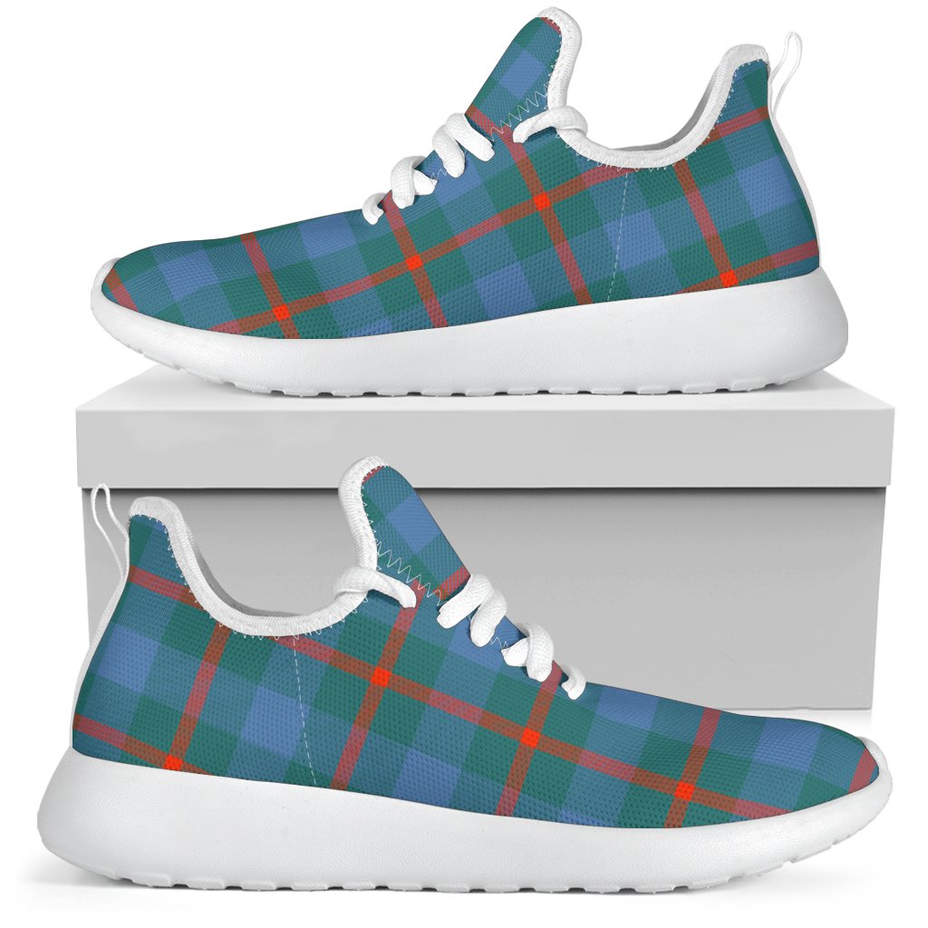 Agnew Ancient Family Tartan Mesh Knit Sneakers