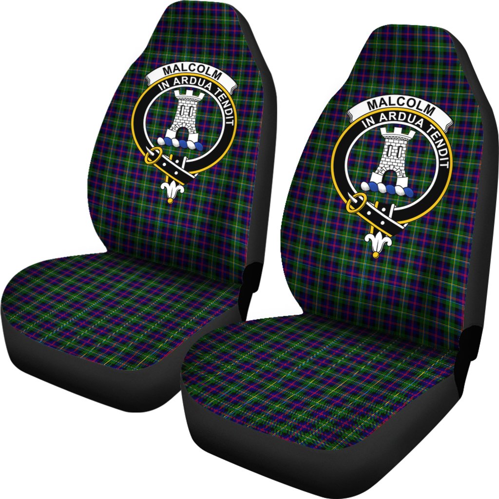 Malcolm (MacCallum) Modern Tartan Crest Car Seat Cover