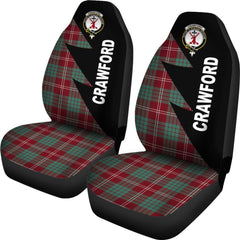 Crawford Tartan Crest Flash Style Car Seat Cover